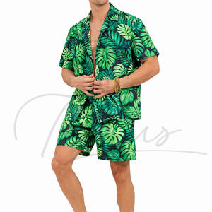 Conjunto de Dos Piezas de Verano 2026 de Alta Calidad, Shorts de Playa para Hombre y Camisa Casual con Estampado Completo, Traje de Playa Transpirable para Hombre - Product Image 4