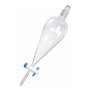 Entonnoir de séparation en verre borosilicate Pyrex pour la séparation des solutions chimiques en laboratoire - Product Image 1