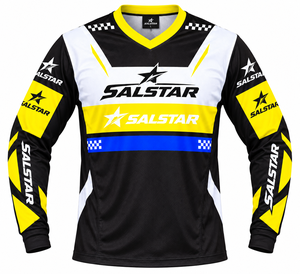 Salstar Men's Full Sleeve Motocross Jersey Sublimation Print Quick Dry Racing <b>Shirt</b> <b>Motorcycle</b> Gear Adult All Seasons - Product Image 1