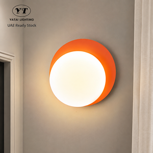 Applique Murale LED Ronde Moderne en Acrylique 15W 23cm CCT Sélectionnable en Fer pour Intérieur Décoratif Chambre Couloir Salon - Product Image 1