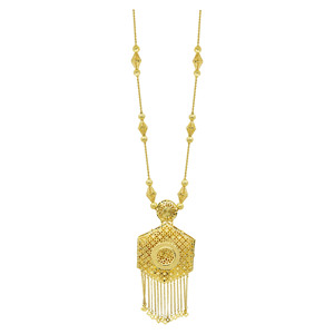 Juego de Joyería Nupcial Larga Estilo Dubái al por Mayor, Chapado en Oro 14K/18K/24K, Joyería de Moda, Diseño Turco Tradicional - Product Image 3