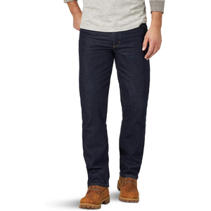 Vaqueros de mezclilla duraderos de corte regular, algodón suave y elástico, movimiento cómodo, modernos, casuales, prácticos, con bolsillos, pantalones para hombre, ropa para exteriores. - Product Image 4