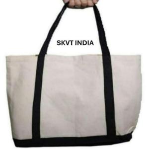 Sac fourre-tout en toile de coton biologique personnalisé avec logo imprimé, poignées en lettres, vierge pour sublimation, réutilisable pour les courses - Product Image 2