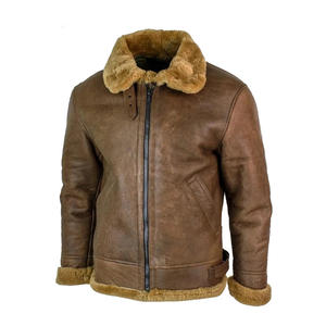 ราคาขายส่ง เสื้อโค้ทกันหนาวบุรุษทรงนักบิน หนังผสมผ้าใบ ด้านหน้าแบบติดกระดุม เป็นมิตรกับสิ่งแวดล้อม กันน้ำ ระบายอากาศ แห้งเร็ว อุ่นสบาย - Product Image 4