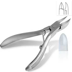 Coupe-ongles professionnels Mertz en acier inoxydable, lame courbée, ouverture large (5 mm), pointe acérée, durables pour les ongles des doigts des adultes - Product Image 2