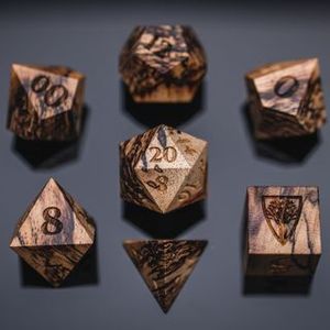 Elite Tabletop Fusion <b>Dice</b> <b>Set</b> Heritage Wood & Resin Customized Color Polished Finish Antique Style Premium Gamer's <b>Dice</b> - Product Image 2