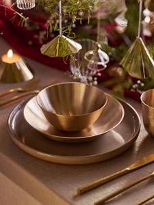 Hermosa Tazón de Latón Hecha a Mano para Decoración Moderna del Hogar, Servir en Fiestas y Exhibir - Apta para Lavavajillas, Precio de Fábrica - Product Image 4