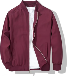 Blousons Bomber Homme Automne – Veste Décontractée en Polaire Épaisse et Chaude Coupe-Vent pour Hommes - Product Image 3