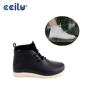 Recycled Effortless Lace-up Waterproof Neoprene Closed Toe Rainboots Summer Autumn Walking Shoes Urban Aa05 - Product Image 1