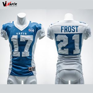 Maillots de football américain personnalisés, imprimés par transfert thermique, respirants, à manches courtes, nom et numéro de l'équipe universitaire, vêtements de sport pour le football - Product Image 4