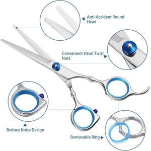 Forbici professionali per il taglio e il diradamento dei capelli da salone-cesoie da barbiere di qualità per parrucchieri - Product Image 2