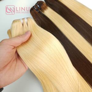 Highlight Blonde-Brown Bone Extensions de cheveux raides Vietnamien Humain Vierge/Cheveux bruts Prix de gros Approvisionnement d'usine SMA - Product Image 6