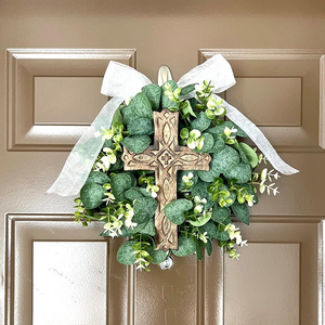 Croix murale en bois, décoration religieuse chrétienne, croix en bois faite à la main, décoration murale, décoration de la salle de prière, décoration de la maison - Product Image 6