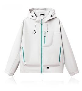 Chaqueta de Montañismo Impermeable y Cortavientos para Hombre y Mujer, Estilo Pareja, con Logotipo Personalizado Bordado, Precio de Fábrica de Bangladesh y China - Product Image 4