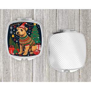 Lakeland Terrier Christmas Compact <b>Makeup</b> <b>Mirror</b> Portable Folding Handheld Design Gift for Women and Girls - Product Image 4