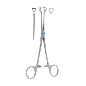 Pinzas Babcock para Tejido Intestinal, de Acero Inoxidable, Instrumento Quirúrgico con Mordazas Fenestradas - Product Image 1