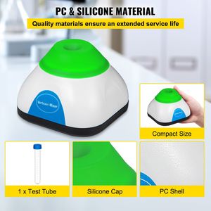 Agitatore Vortex da Laboratorio Mini 3000 RPM con Funzione Touch, Diametro Orbitale 6mm, Capacità 50ML - Essenziale per Laboratori Scientifici - Product Image 5