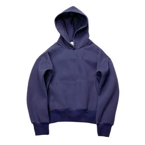 Sudaderas con Capucha Lisas, Personalizables con Logotipo, 100% Algodón, Gruesas, Oversize, con Hombros Caídos, para Hombre, Estilo Urbano - Product Image 3