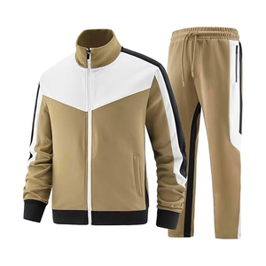 Survêtement d'hiver pour homme, haute qualité, à capuche, respirant, décontracté, sportif, avec logo personnalisé, deux pièces, motif uni, grandes tailles - Product Image 2