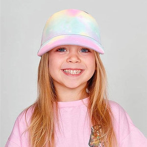 Gorra Unisex de 6 Paneles con Estampado Tie-Dye en Colores Pastel, Ajustable, para Adultos, Uso Casual de Primavera/Verano - Product Image 3