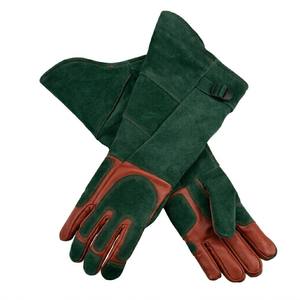 16 Inch Long Welding Leather Gloves Heat Resistant Kevlar Stitched Arm Protection Welders Safety Work Gloves USA - Product Image 4