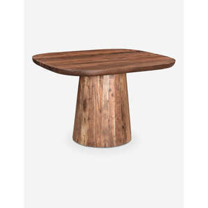 Mesa de Bar de Madera de Estilo Industrial Moderno con Base Metálica Resistente, Mesa Alta para Restaurante, Cafetería, Pub, Muebles de Hotel - Product Image 1