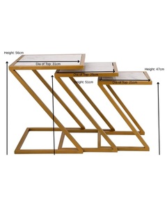 Mesa de Bar Moderna de Aluminio Fundido, Diseño de Niveles Escalonados, Superficie con Aspecto de Mármol, Estructura Angulada Elegante, Ahorra Espacio, Duradera, de Lujo - Product Image 4