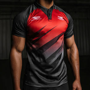 Maillot de rugby de haute qualité à séchage rapide et respirant, 100% polyester, imprimé, pour hommes - Product Image 6