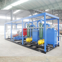 Petite unité de décomposition thermique 1t/d-3t/d Mini machine d'usine de pyrolyse de pneu en plastique de déchets au mazout