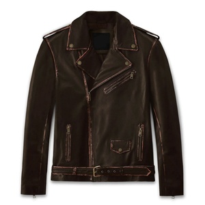 Classic Vintage Men <b>Leather</b> <b>Jacket</b> Durable Stylish Warm Men Winter <b>Leather</b> <b>Jacket</b> <b>Retro</b> Fashion Outerwear Collection - Product Image 1