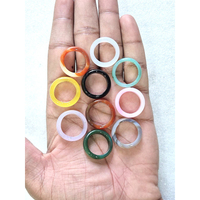 Anillos de Dedo de Ónix con Mezcla de Piedras Preciosas Naturales al por Mayor, Joyería de Moda Elegante Unisex, Anillos de Dedo Hechos a Mano con Piedras Preciosas Naturales
