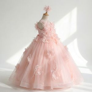 Long Princess Formal Party <b>Ankle</b>-Length Ball Gown Dress Layered Tulle 3D Flowers Eco-Friendly Features For Girls Factory Price - Product Image 2