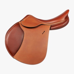 TI101OA065 Silla de montar de cuero genuino de alta resistencia con diseño personalizado, asiento suave para salto ecuestre inglés, con estructura de madera - Product Image 1