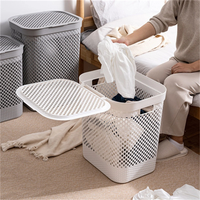Vente chaude-Panier à linge Poignée en plastique flexible Boîte à laver les vêtements facile à transporter de l'usine du Vietnam