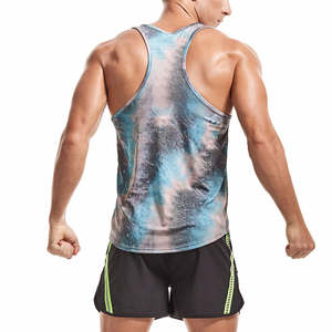 Camiseta sin Mangas Deportiva Transpirable de Algodón de Alta Calidad para Hombre, 180g, Personalizable, Talla Grande, para Gimnasio y Fitness - Product Image 5