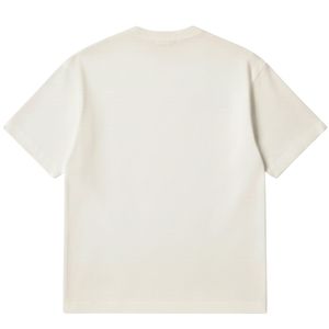 Men Oversized Neutral T Shirt Short Sleeve Crew Neck Cotton Casual Streetwear Top <b>Small</b> <b>Chest</b> Logo Print Summer Tee - Product Image 1