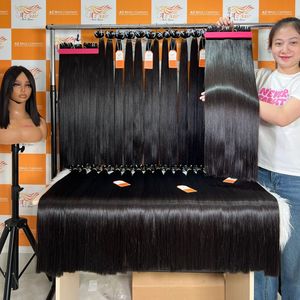Vente chaude Trame Cheveux Raides Couleur Naturelle Vietnamien Cheveux Humains Brut Raides Armure Extensions De Cheveux Trame De La Machine - Product Image 5