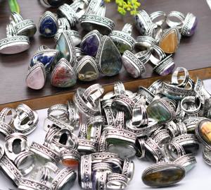 Bagues en argent plaqué, bijoux faits à la main, bijoux en gros, bijoux pour cadeau, bijoux en argent sterling plaqué 925 - Product Image 6