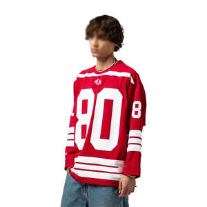 Jersey de Fútbol Americano Rojo 2026, Personalizado, de Alta Calidad, Talla Grande, Uniforme Deportivo, Unisex, Malla, Venta al Por Mayor, OEM - Product Image 5