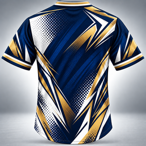 เสื้อเบสบอลและซอฟต์บอลผู้ชายแบบออกแบบเอง ระบายอากาศได้ดี เสื้อเบสบอลแบบซับลิเมชั่นสำหรับผู้ใหญ่ - Product Image 3