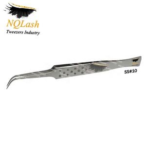 NQLASH — pinces à épiler incurvées en acier inoxydable pour les cils, Logo personnalisé, de qualité parfaite, pour Extension de cils pointus - Product Image 1