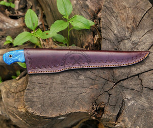 Couteau de pêche à la ligne tendance, en acier Damas fait main, haute dureté, extra tranchant, lame de 8 pouces, couteau de chef de cuisine personnalisé - Product Image 2