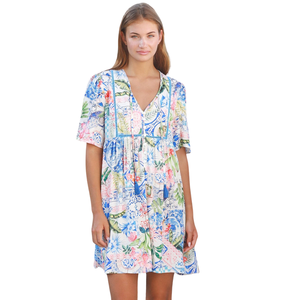 Mini vestido estampado para mujer, cómodo para el uso diario - Product Image 5