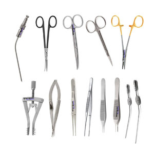 Ensemble d'instruments de chirurgie plastique de base Halsey Needle Holder, 13 pièces, pour chirurgie esthétique, endoscopie, mini-instruments Tebbetts, outils pour la poitrine et la rhinoplastie - Product Image 1