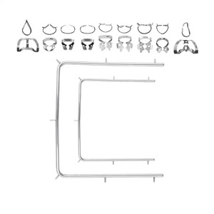 Kit de Digue Dentaire en Caoutchouc Certifié CE, Classe I, Composants en Acier Inoxydable, Poignée Ergonomique, 12 Positions de Mâchoires, Réutilisable, Manuel - Product Image 3