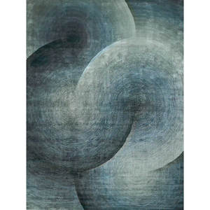 พรมปูพื้นสีเขียวทะเลทำด้วยมือผ้าไหมไม้ไผ่เป้าตกแต่งเจ้าของบ้าน - Product Image 1