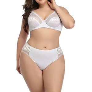 Conjunto de lencería sexy de encaje para mujer, sujetador sin aros y bragas, ropa interior transpirable de nailon y algodón para mujer, lencería negra al por mayor OEM - Product Image 5