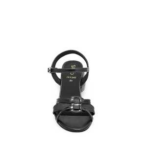 Sandalia de tacón formal negra FR5342 - Product Image 1