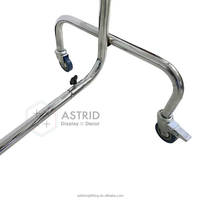 Support d'affichage moderne à 3 couches pour extensions de cheveux en acier et chrome pour perruque, support de rail mobile pour présentoir à cheveux, carton emballé