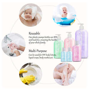Pump Sprayer <b>Bottles</b> Shower Gel ShampooCustomized <b>Empty</b> 2oz-33oz Screen Printing PET Boston Skin Care Packaging Lotion - Product Image 1